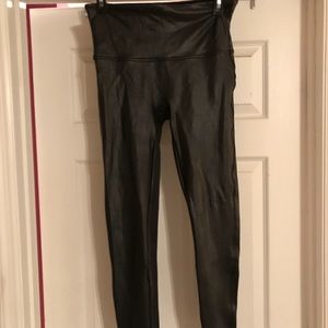 Spanx brand faux leather leggings